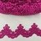 1 Yard Beaded Embroidered Lace Trim 3" Wide 100% Polyester Organza for Bridal & Dancewear